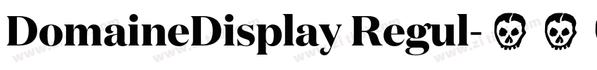DomaineDisplay Regul字体转换